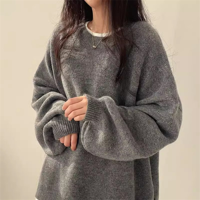 レディース 女性 秋 新作 大きいサイズ ゆったり ラウンドネック 長袖 ストライプ トップス ニット カーディガン ジャケット GOLDJAPAN 大きいサイズ レディース トップス ニット 長袖