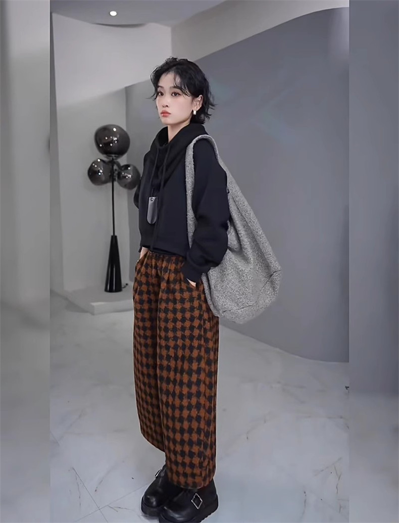 uniqloの千鳥格子パンツの商品一覧 通販 - Yahoo!ショッピング