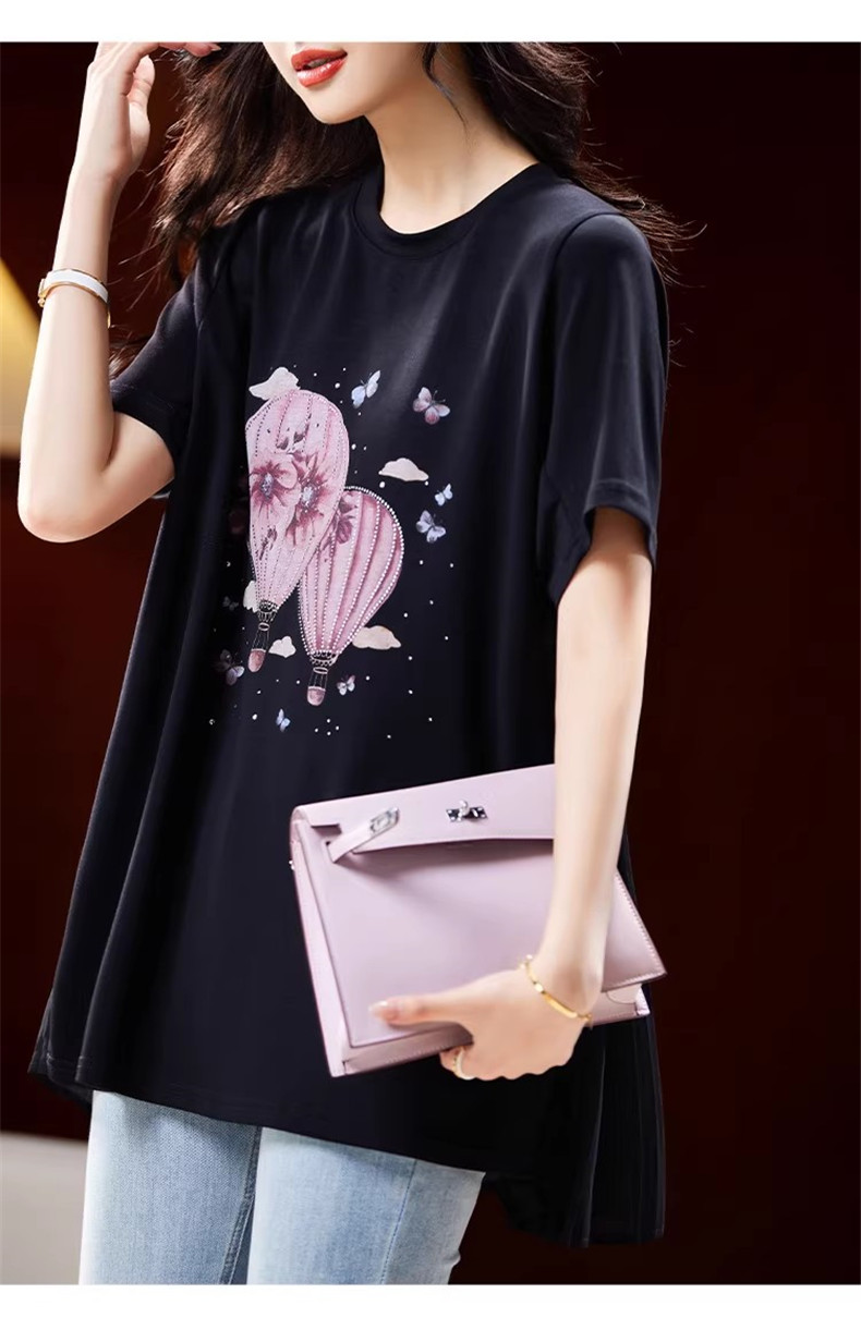 Tシャツ バックプリーツ 半袖 レディース ロング丈 フリル カットソー 
