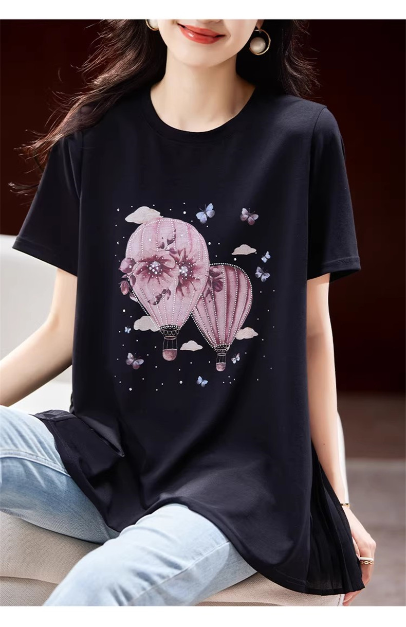Tシャツ バックプリーツ 半袖 レディース ロング丈 フリル カットソー