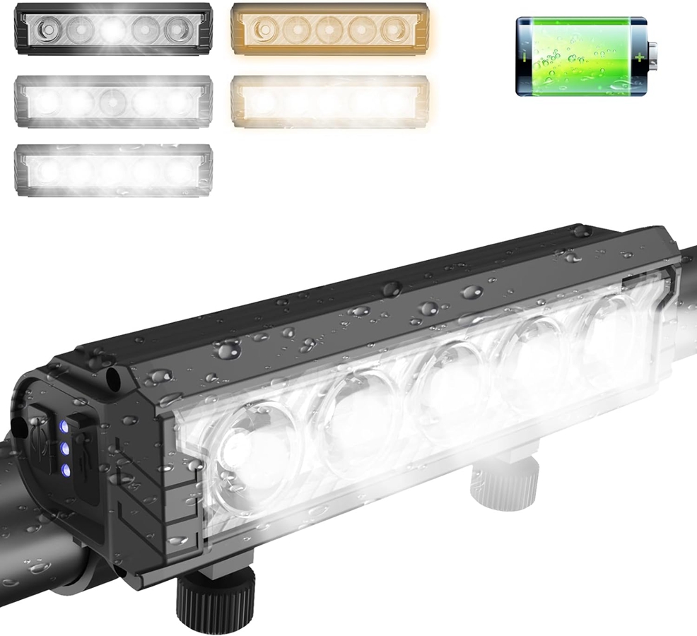 自転車ライト 自転車 ライト USB充電式 2800ルーメン 超高輝度 4800mAh