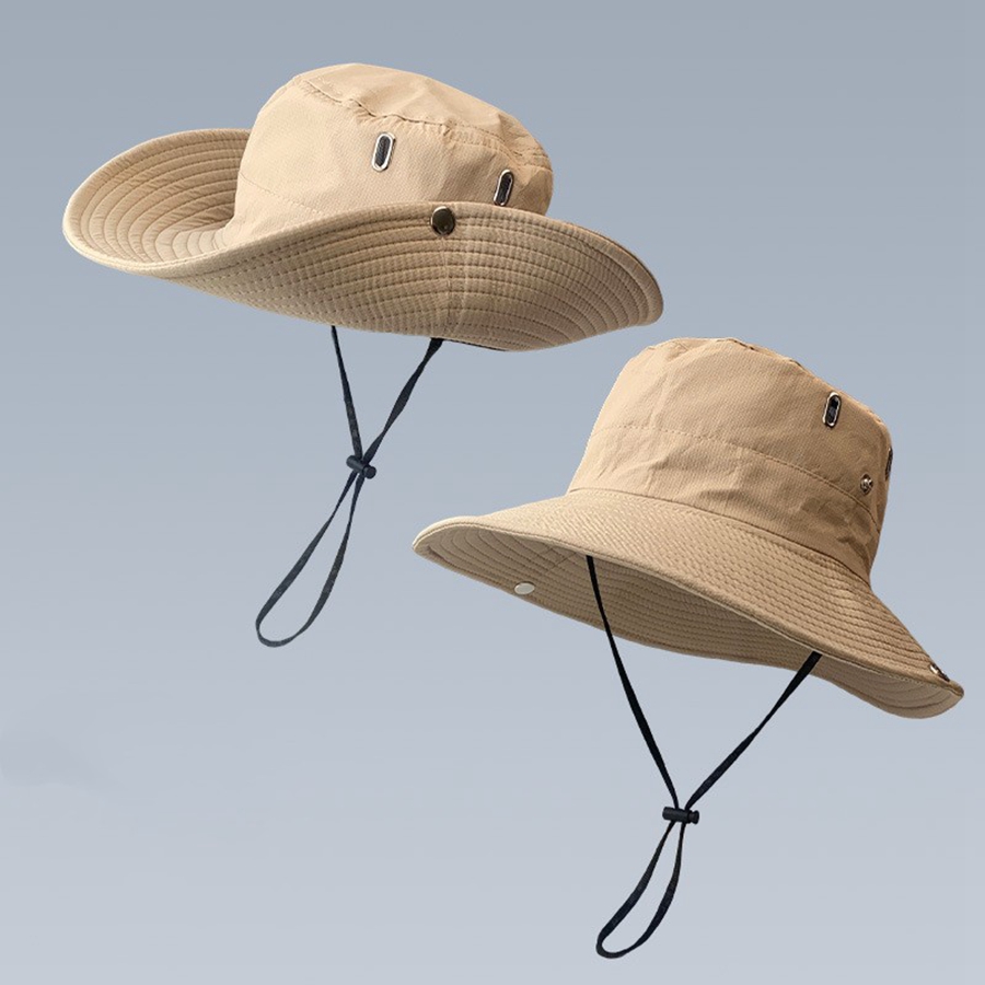 サファリハット バケットハット 帽子 メンズ レディース つば広 ハット 大きい UV対策 紐付き UVカット 熱中症対策 夏グッズ プレゼント｜new-life-ltd｜06