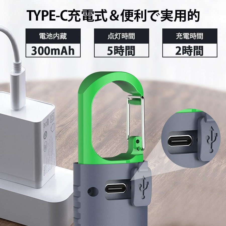 懐中電灯 LEDライト 強力 軍用 高輝度 USB充電式 小型 ミニ