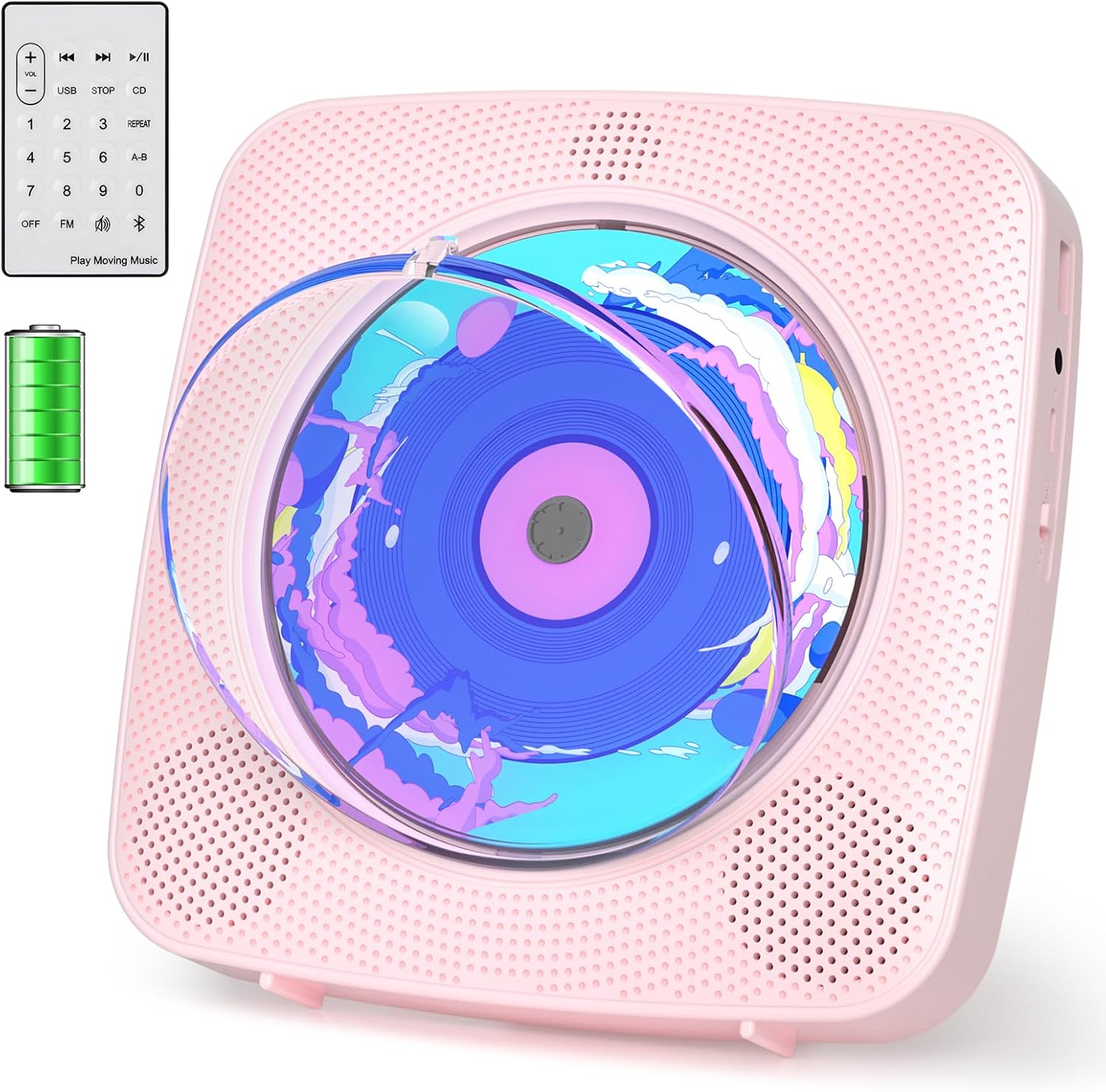 CDプレーヤーACOSS 新型 置き＆壁掛け式ステレオ音楽システムブルートゥース CDプレーヤーACOSS 新型 置き＆壁掛け式ステレオ音楽システム