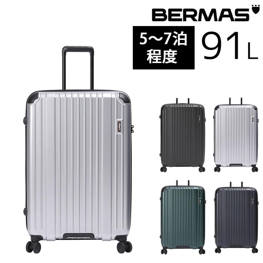 最大P+16% メーカー直送 バーマス BERMAS ハード キャリー スーツケース 91L 大型 5〜7泊程度 ヘリテージ2 ファスナー68C 60532 メンズ レディース｜newbag-w｜03