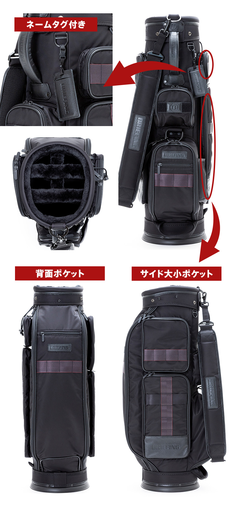 BRIEFING（ブリーフィング） ゴルフ キャディバッグ CR-6 #03 カート型