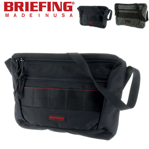 BRIEFING ブリーフィング ポーチ ダークグレー×黒×レッド ブリーフィング BRIEFING バッグ PP スクエア ガジェット ポーチ