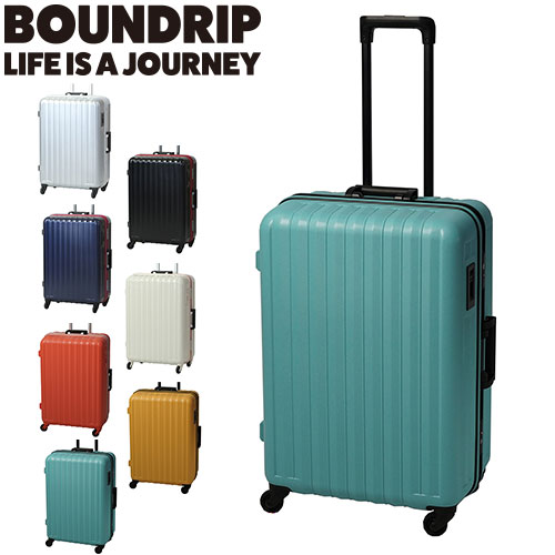 BOUNDRIPバウンドリップ スーツケース　キャリーケース　軽量【70L】 バウンドリップ スーツケース フレームシリーズ 70L 4.3kg BD55