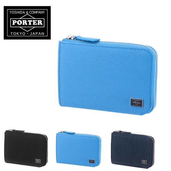 美品！PORTER カレント　&パスケース 水色 CURRENT（PORTER） ポーター カレント コイン ＆ パスケース 052-02212