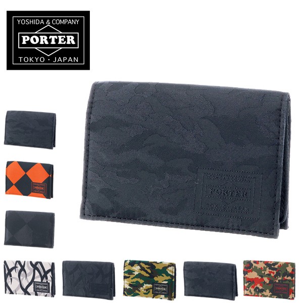 (美品) PORTERギリー マルチケース トライバルカモ &カードケース GHILLIE（PORTER） ポーター ギリー ビジネスカードケース 886-16147
