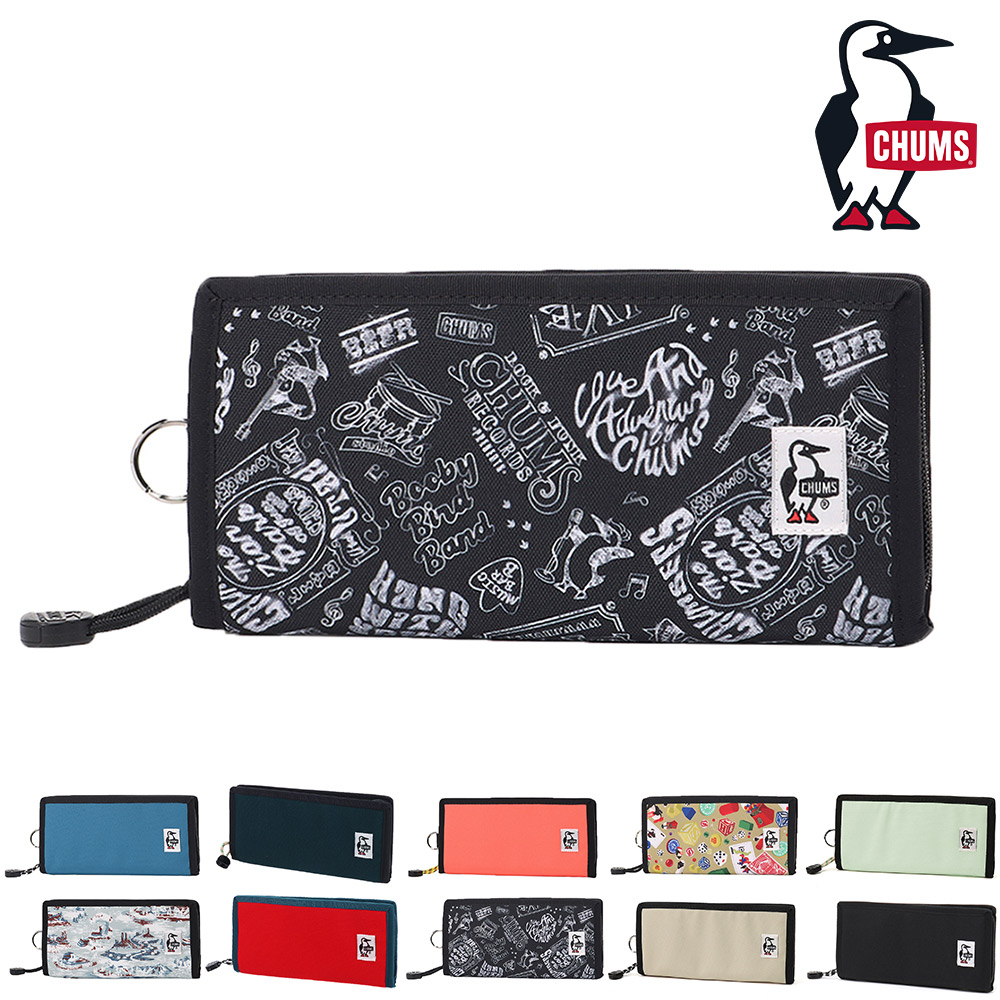 CHUMS 最大P+16% チャムス 財布 長財布 ラウンドファスナー 小銭
