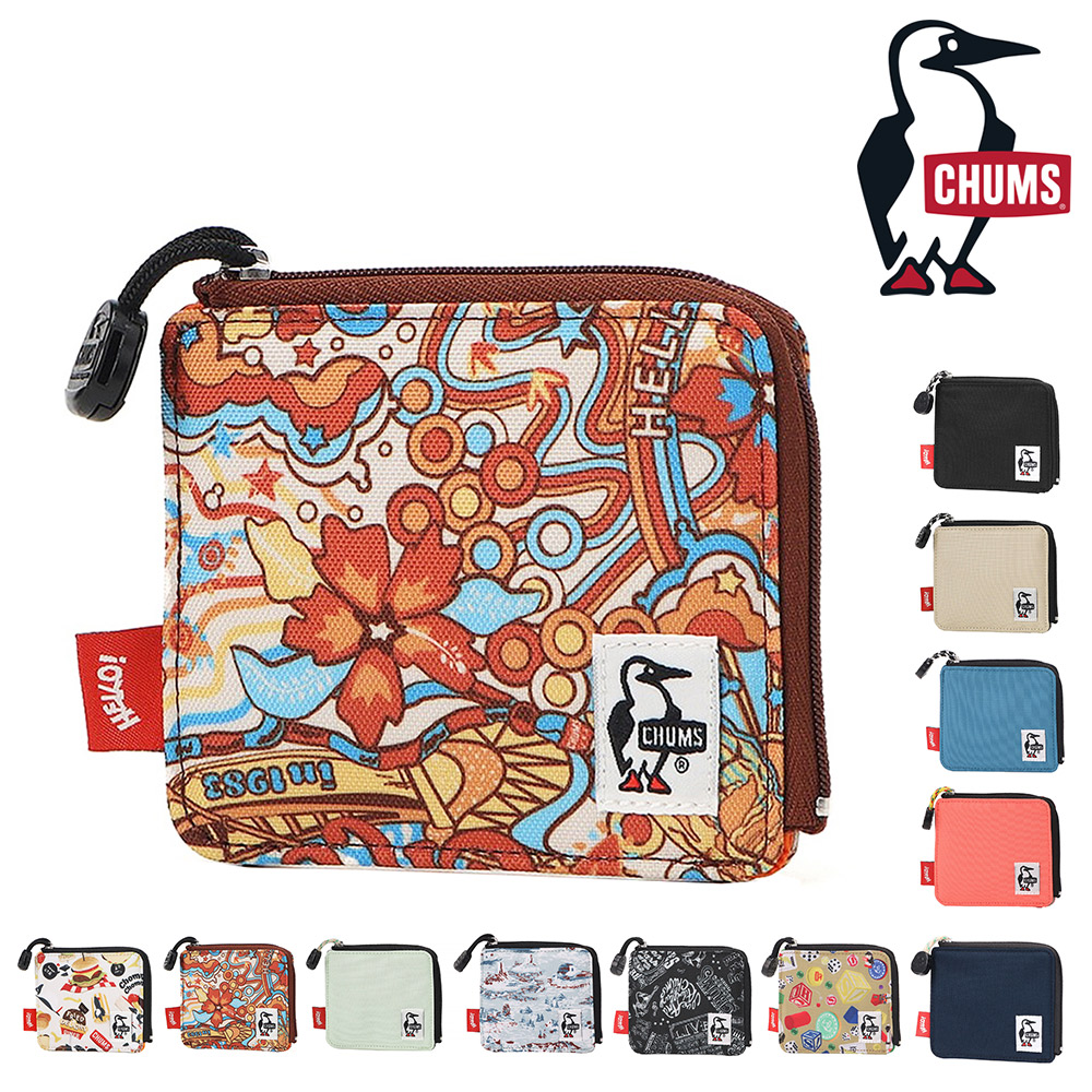 CHUMS チャムス 財布 ミニ財布 コンパクト スクエア型
