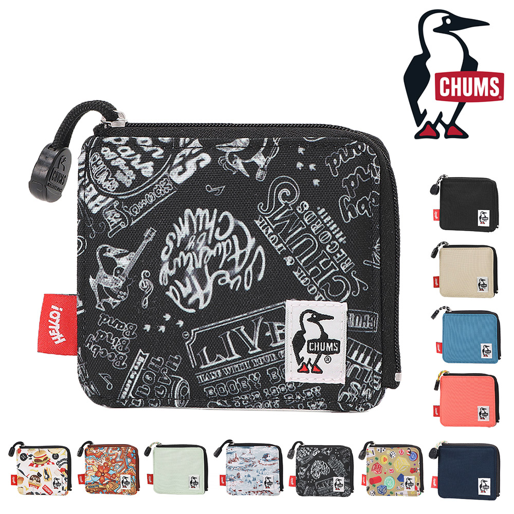 CHUMS 最大P+16% チャムス 財布 ミニ財布 コンパクト スクエア型