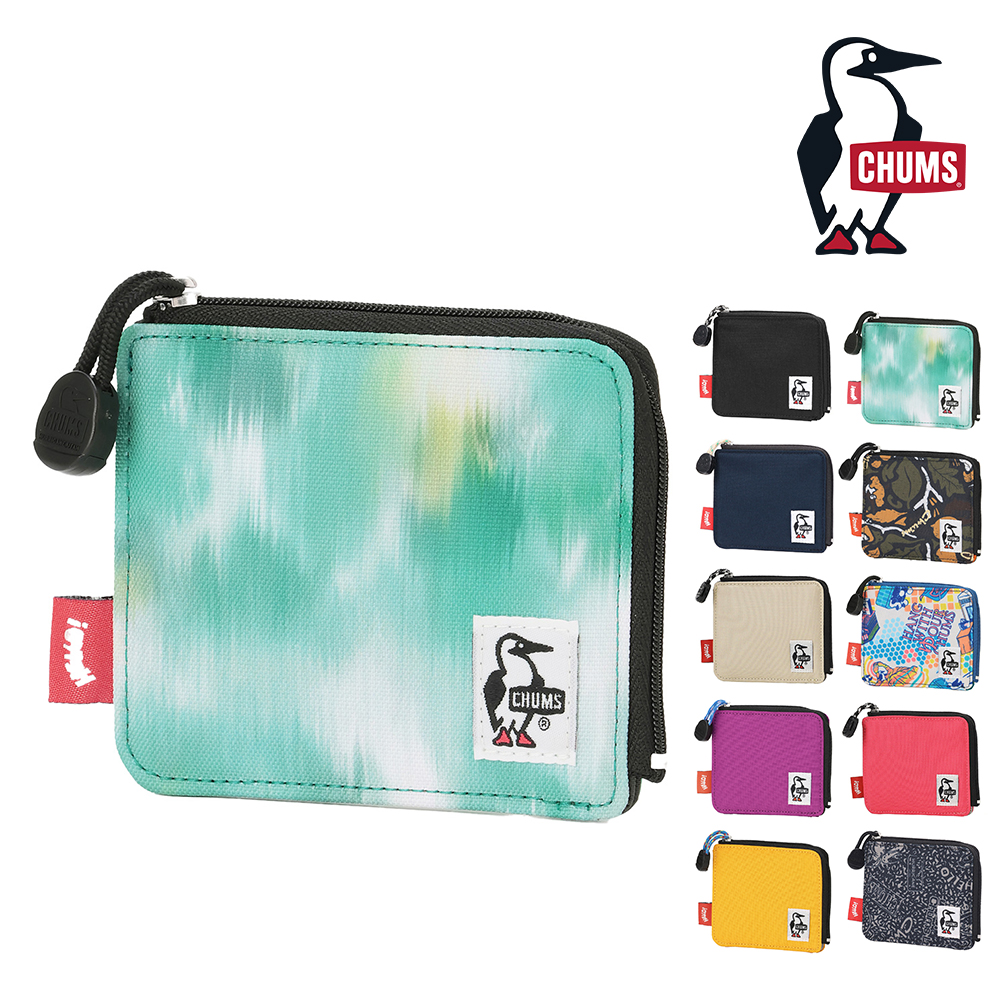 CHUMS（チャムス） 最大36％ ミニ財布 L字ファスナー リサイクルエル