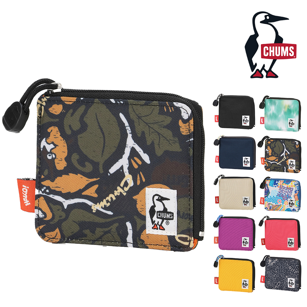 CHUMS（チャムス） 最大36％ ミニ財布 L字ファスナー リサイクルエル