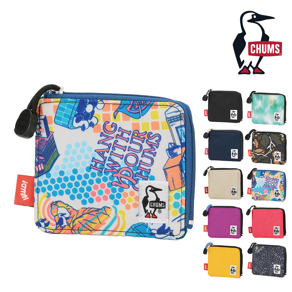 CHUMS（チャムス） 最大36％ ミニ財布 L字ファスナー リサイクルエル