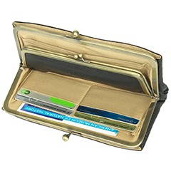 ンスタイル クレドラン CLEDRAN がま口長財布 NOM ノム レディース cl2305 長財布 がま口 ロングウォレット 人気 プレゼント 牛革 レザー シンプル フォーマル Newbag Wakamatsu - 通販 - PayPayモール げにこだわ