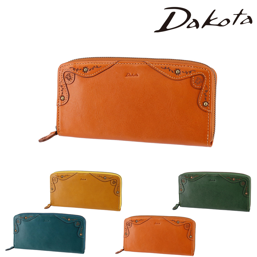 Dakota（ダコタ） 最大P+16% 財布 サイフ ラウンドファスナー長財布