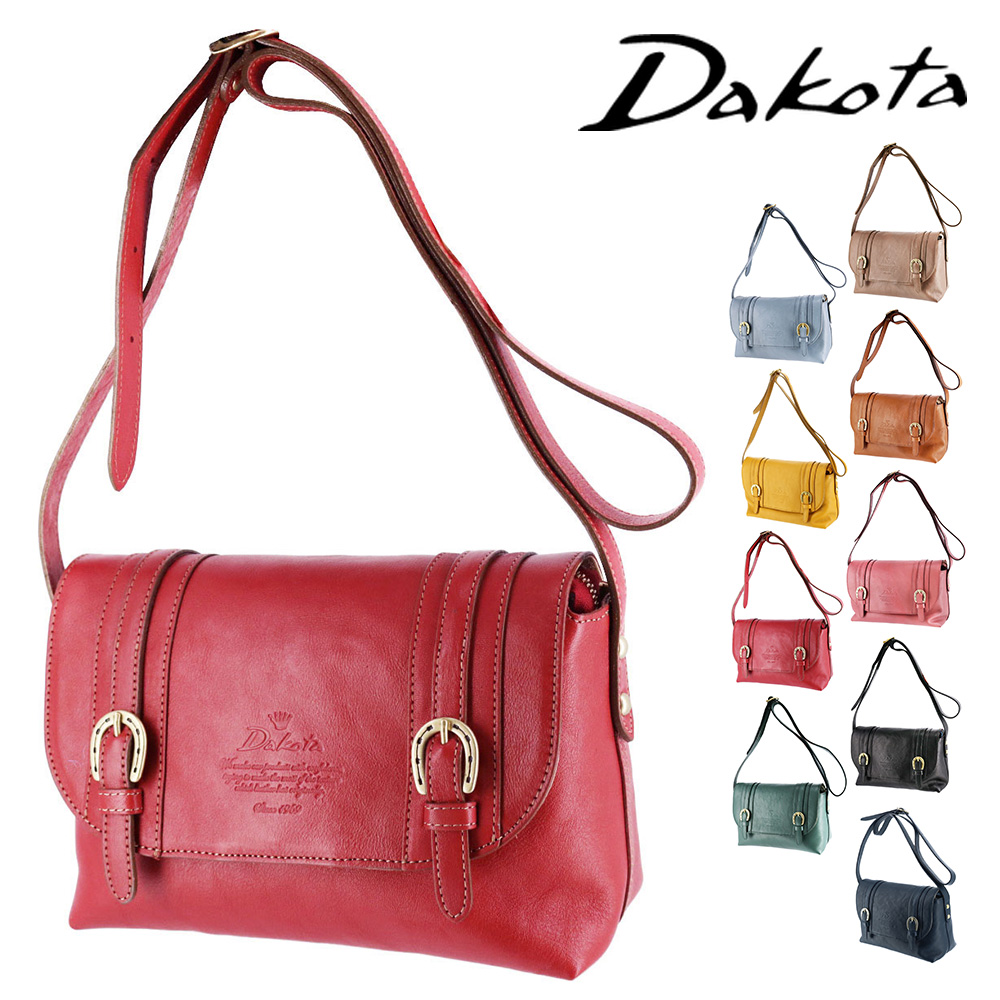 【希少・美品】ダコタ ショルダーバッグ デイジー カットワーク レザー レッド Dakota ダコタ デイジー 天ファスナー ショルダーバッグ 1031512-coemy