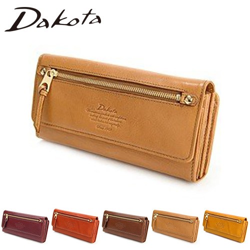 極美品　Dakota　ダコタ　大型ジッパー 財布　革製 Dakota 最大P+16% ダコタ 30449(35089) 長財布 モデルノ