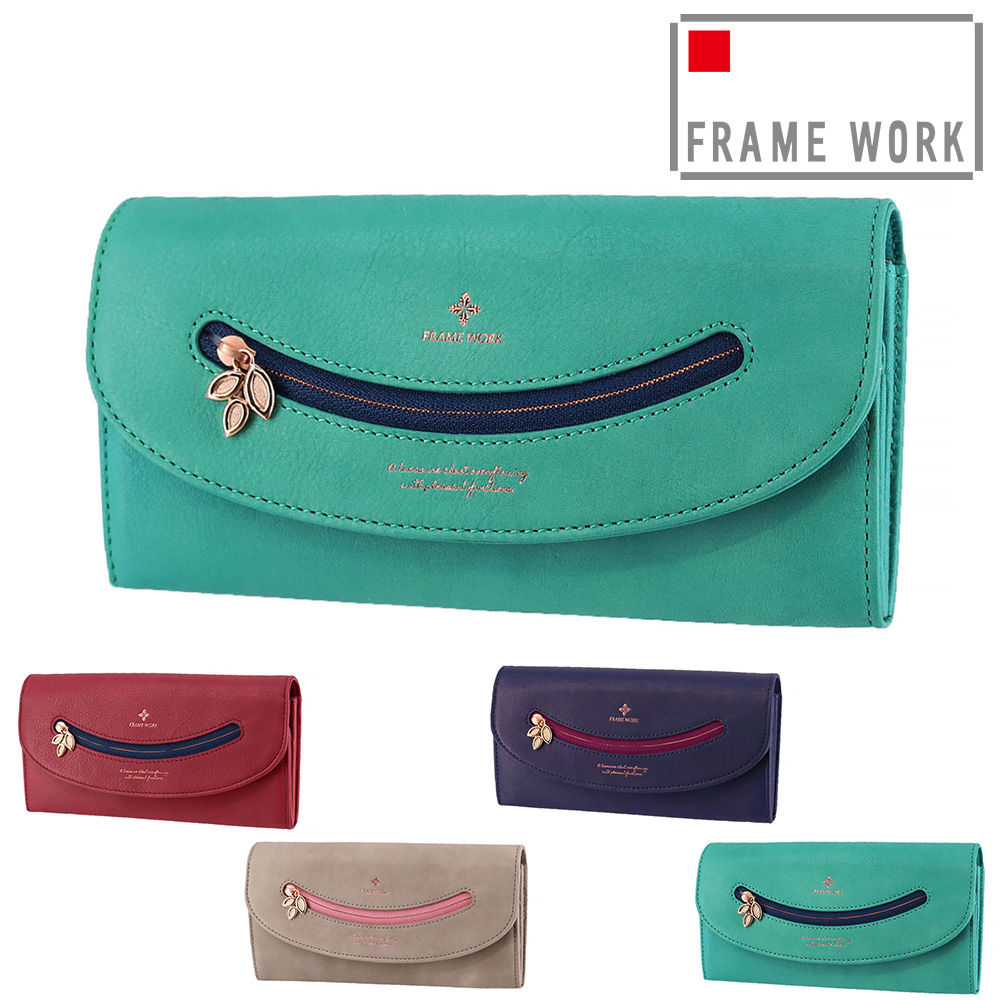 FRAMeWORK（フレームワーク） 最大P+16% 長財布 フラップ財布 かぶせ
