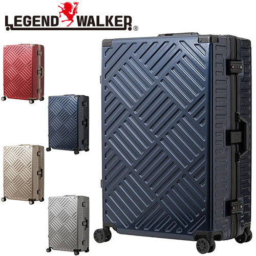 メーカー直送 レジェンドウォーカー LEGEND WALKER デッキ DECK スーツケース キャリー ハード 大型 100L 10泊以上 Lサイズ  フレームタイプ 5510-70 nwar