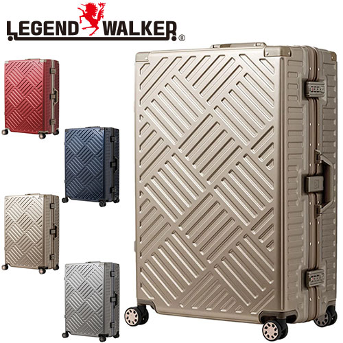 メーカー直送 レジェンドウォーカー LEGEND WALKER デッキ DECK スーツケース キャリー ハード 大型 100L 10泊以上 Lサイズ フレームタイプ 5510-70 nwar｜newbag-w｜04