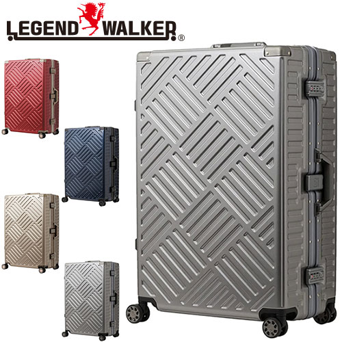 メーカー直送 レジェンドウォーカー LEGEND WALKER デッキ DECK スーツケース キャリー ハード 大型 100L 10泊以上 Lサイズ フレームタイプ 5510-70 nwar｜newbag-w｜05