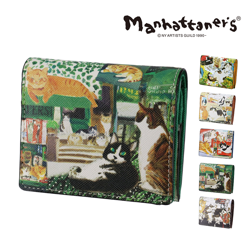 Manhattaner's（マンハッタナーズ） 最大38％ 二つ折り財布 本革 小銭