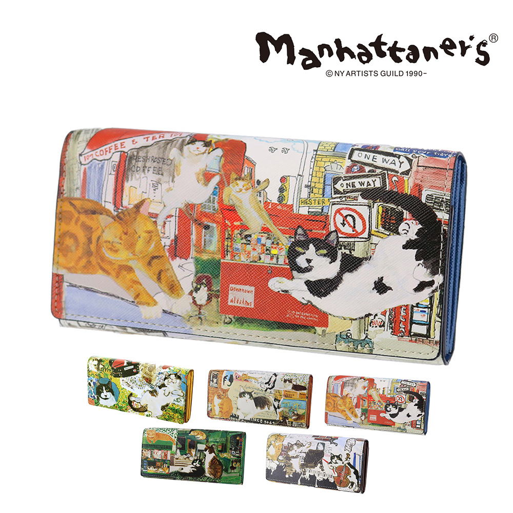 *新品未使用* マンハッタナーズ長財布 かぶせタイプ Manhattaner's（マンハッタナーズ） トップパース かぶせ 長財布