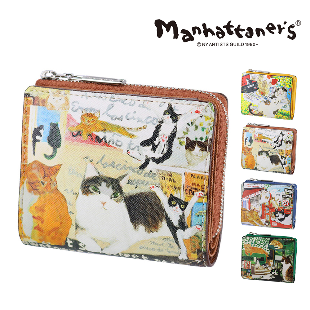 新品未使用マンハッタナーズ2つ折り財布 Manhattaner's Manhattaner's（マンハッタナーズ） 最大42％ 財布 二つ折り財布 ミニ