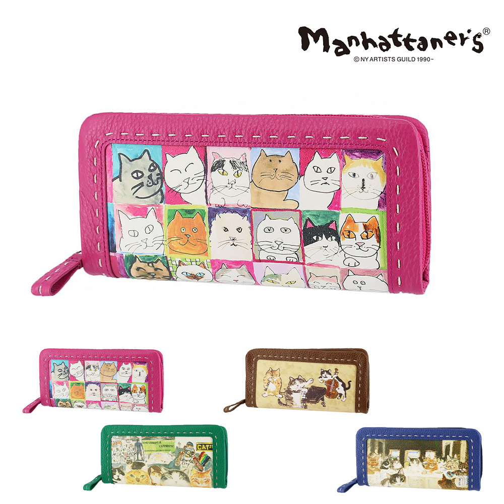 新品 マンハッタナーズ レザーウォレット 長財布 Manhattaner's 最大P+16% マンハッタナーズ 財布 長財布