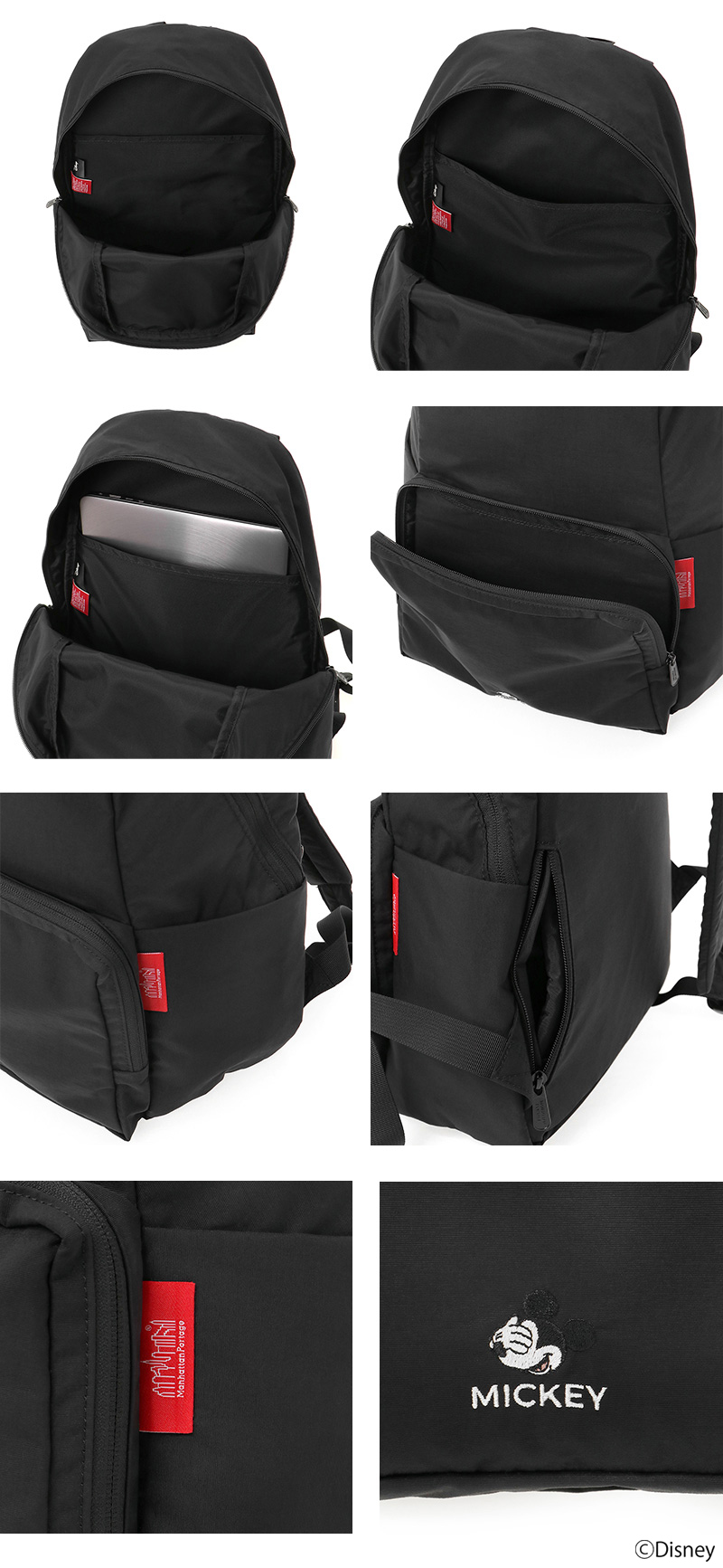 マンハッタンポーテージ ミッキーマウス リュック ディズニーコラボ 黒