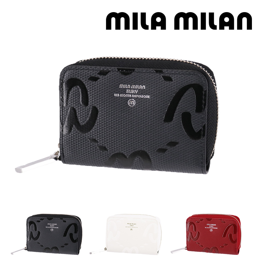 最大P+16% ミラ・ミラン 財布 カードケース キーケース ラウンドファスナー 3連 スマートキー対応 mila milan ミオ 255611 メンズ レディース