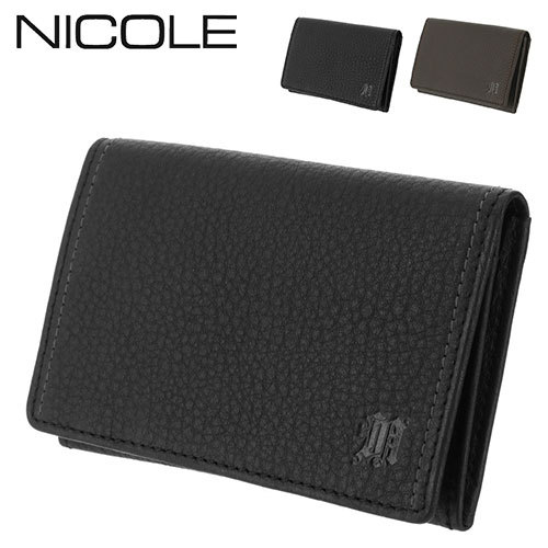 ニコル NICOLE 名刺入れ パスケース カードケース MENDI III メンディIII 7308004(7305604) メンズ 人気  プレゼント ギフト シンプル 牛革 本革 レザー