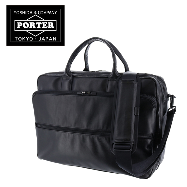 ポーター PORTER 2wayブリーフケース ショルダーバッグ ビジネスバッグ TIME BLACK タイムブラック 2WAY BRIEF CASE  吉田カバン 146-16101