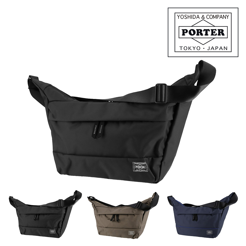 【未使用】LUGGAGE LABEL × JAL ボディバッグ 黒 ポーター PORTER ポーター ムース ショルダーバッグ(L) 751-29874 吉田カバン