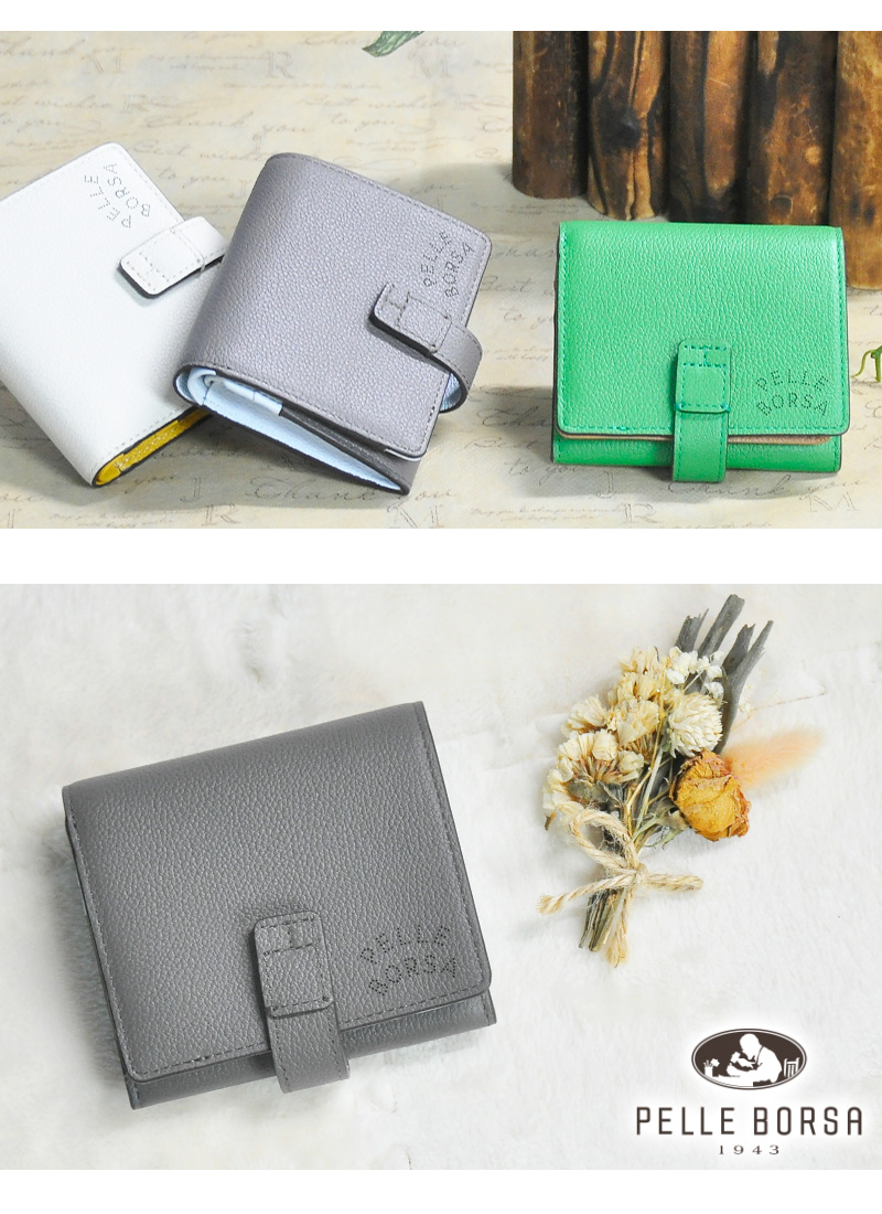 PELLE BORSA（ペレボルサ） 最大P+16% 財布 二つ折財布 折財布 ミニ