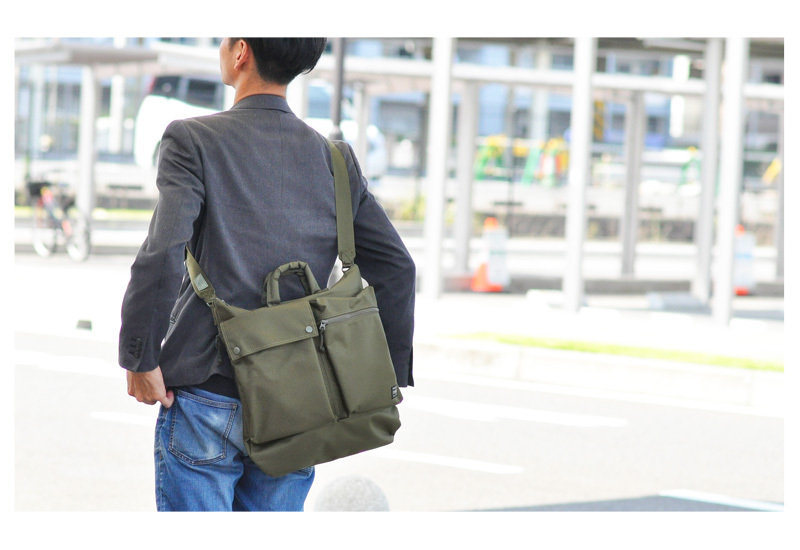 レザー ヘルメットバッグ PORTER ポーター アラウンド ブリーフケース レザー ヘルメットバッグ PORTER ポーター アラウンド ブリーフケース