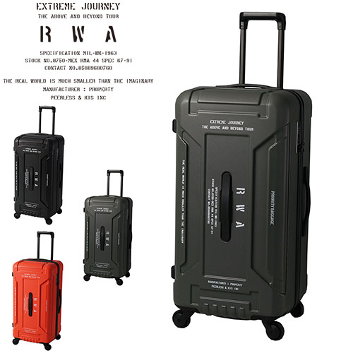 中型 ミリタリー キャリーケース RWA88 最大P+16% メーカー直送 アールダブルエー RWA スーツケース ハード