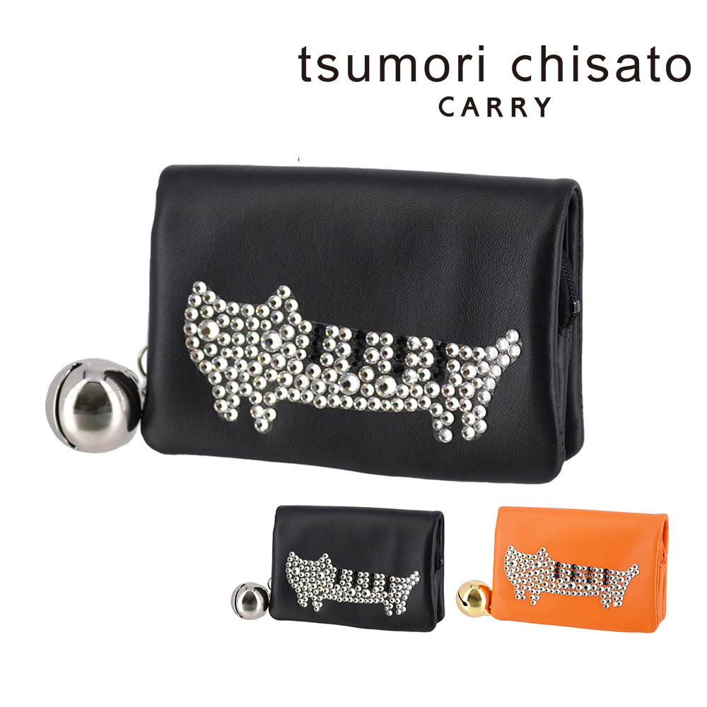 ツモリチサト 二つ折り財布 折財布 小銭入れ有り ネコ tsumori chisato キラネコ 57334 レディース TSUMORI CHISATO（ツモリチサト） 最大P+16% 二つ折り財布 折財布 小銭