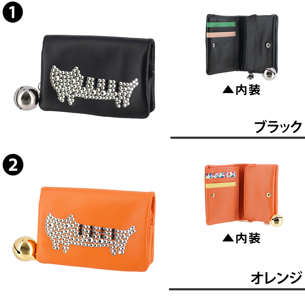 新品 ツモリチサト ニコアンド お財布 三つ折り ウォレット 猫 キラネコ 黒 ニコアンド ツモリチサト 新作 コラボ三つ折りミニ財布 黒 ネコ｜Yahoo