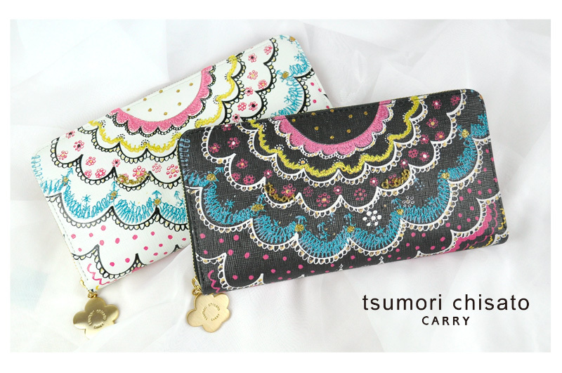 ツモリチサト tsumori chisato ラウンドファスナー長財布 スカラップ