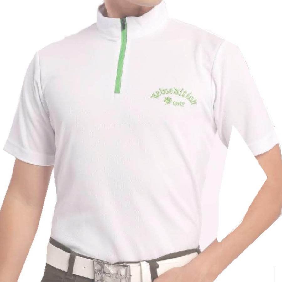 送料無料 ゴルフウェア メンズ モックネック ジップ シャツ メンズ 速 
