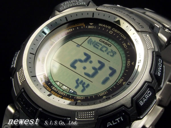 CASIO カシオ 腕時計 PRO TREK プロトレック 世界5局 電波 マルチバンド 5 チタンバンド PRW-1300TJ-7JF 国内正規品