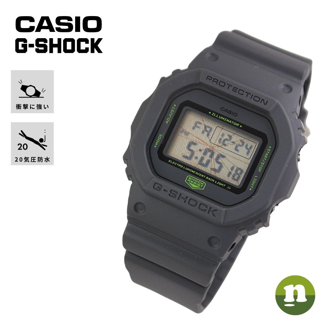 CASIO G-SHOCK メンズ DW-5600MNT-1 カシオ Gショック