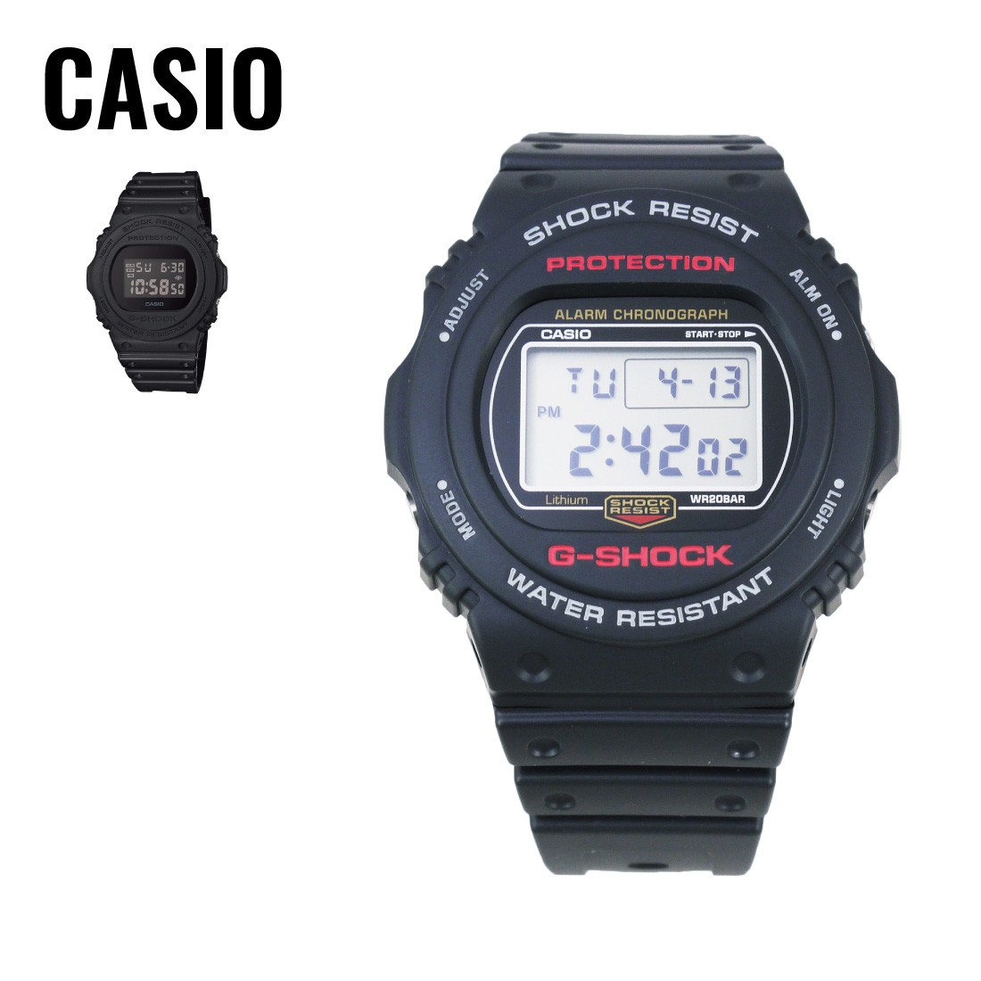CASIO カシオ G-SHOCK G-ショック DW-5750E-1 ブラック 腕時計 海外