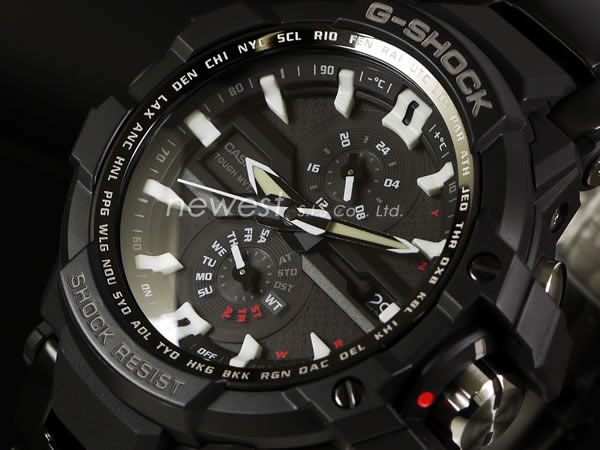 CASIO カシオ 腕時計 G-SHOCK Gショック SKY COCKPIT スカイコックピット マルチバンド6 電波ソーラー GW-A1000D-1A  ブラック×ホワイト×レッド 海外モデル : gw-a1000d-1a : 腕時計ショップ newest - 通販 - Yahoo!ショッピング