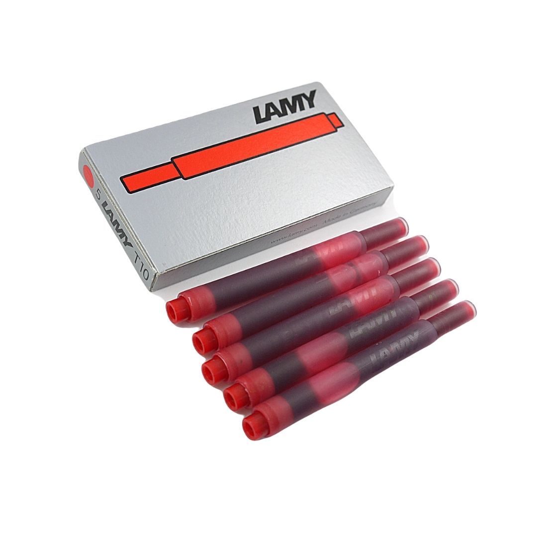 代引不可】 LAMY ラミー 万年筆用インクカートリッジ 5本入 LT10RD レッド discoversvg.com