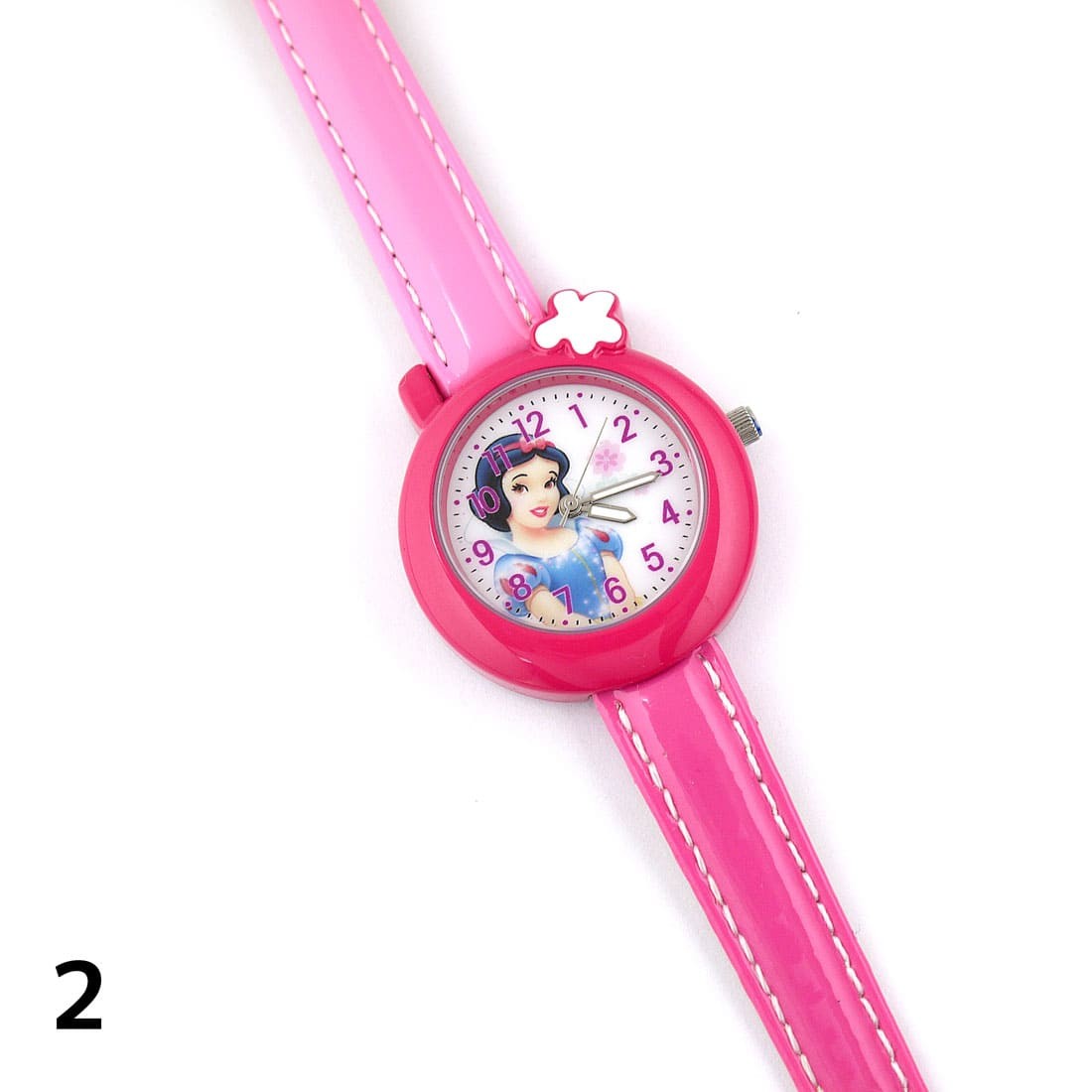 サイズ ディズニー 腕時計 キッズ 時計 子供用 白雪姫 Disney Kids W Snow White Stainless Steel Time Teacher Pink Bezel Printed Strap Watch I Selection がある